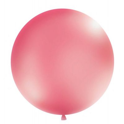 Jätteballong Metallic fuchsia, 90-100 cm