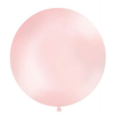 Jätteballong Pastell ljusrosa 90-100 cm