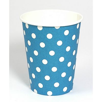 Turkos pappersmugg i engångsmaterial