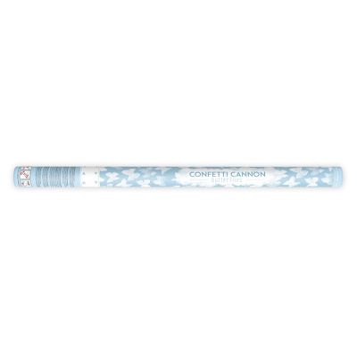 Konfettikanon - Fjärilar Vita - 80 cm