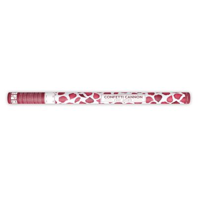 Konfettikanon - Rosblad Röd- 80 cm