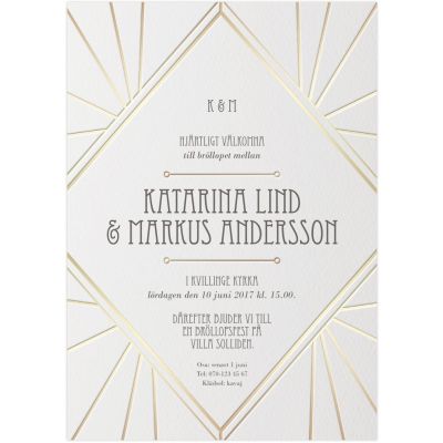 Inbjudningskort - Deco Elegance