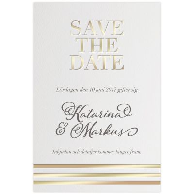 Save-the-date - Golden Stripes