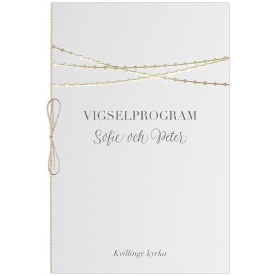 Vigselprogram - Dotted Elegance