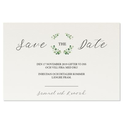 Save-the-date - Couronne Vert