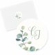 Etiketter - Runda, Branche d'eucalyptus, 4 cm - 24st