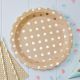 Tallrikar papperstallrikar Gold Dots, 8-pack