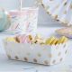 Tallrikar papperstallrikar Food Tray Gold Dots, 5-pack
