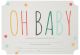 Inbjudningskort  fyll-i-kort baby shower dots rosa
