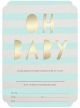 Inbjudningskort  fyll-i-kort baby shower dots blå

